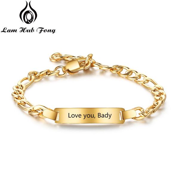 link, chain custom name bracelet for women personalized engraved id bar gold charm bracelets&bangles jewelry gift (lam hub fong), Black
link, chain custom name bracelet for women personalized engraved id bar gold charm bracelets&bangles jewelry gift (lam hub fong), Black