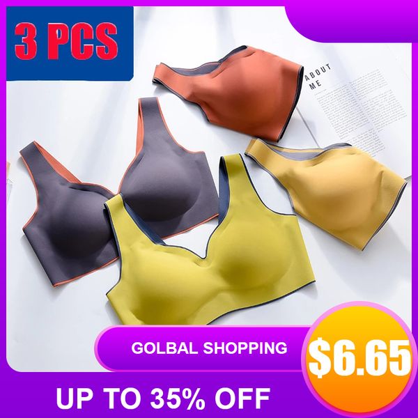 3 pcs latex seamless bra push up bralette underwear bras for women cooling gathers shock-proof female intimate comfortable bra
3 pcs latex seamless bra push up bralette underwear bras for women cooling gathers shock-proof female intimate comfortable bra