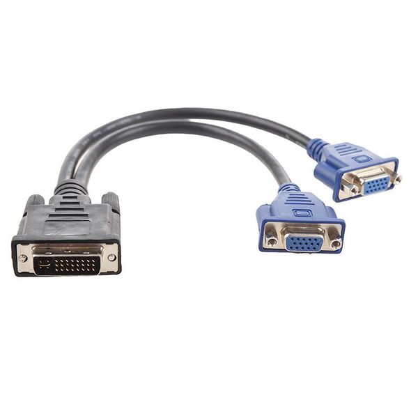 audio cables & connectors dvi-i to dual vga female video cable adapter