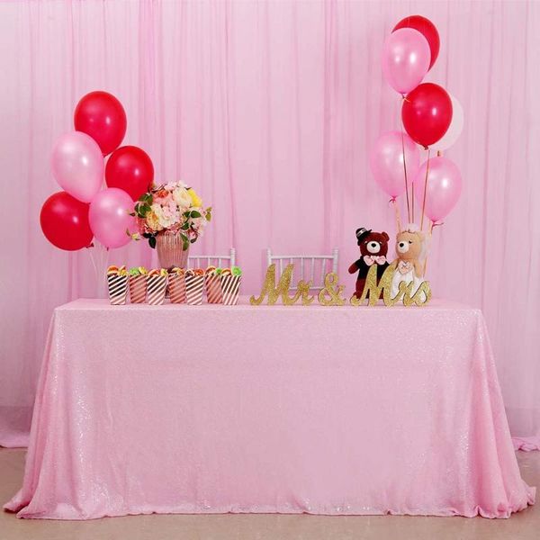 table cloth sparkly sequin tablecloth fabric pink 90x156inch for halloween christmas decoration
table cloth sparkly sequin tablecloth fabric pink 90x156inch for halloween christmas decoration