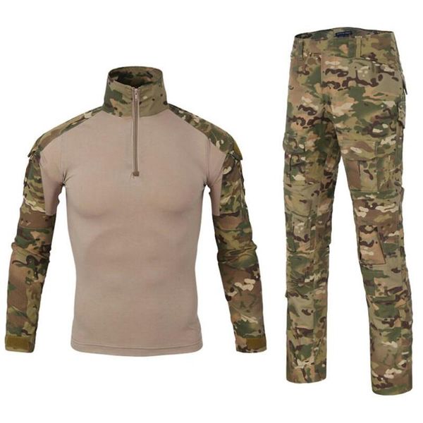 military tactical uniform quick-drying breathable camouflage clothes bomber jacket shirt cargo pant suit combat assualt clothing hunting set, Camo
military tactical uniform quick-drying breathable camouflage clothes bomber jacket shirt cargo pant suit combat assualt clothing hunting set, Camo
