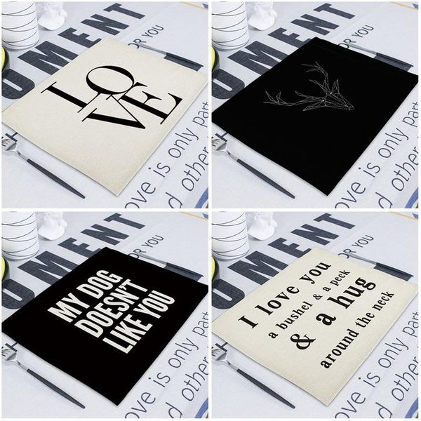 mats & pads black and white sketch letters placemats for table dining decor rectangular tablecloth cloth set
mats & pads black and white sketch letters placemats for table dining decor rectangular tablecloth cloth set