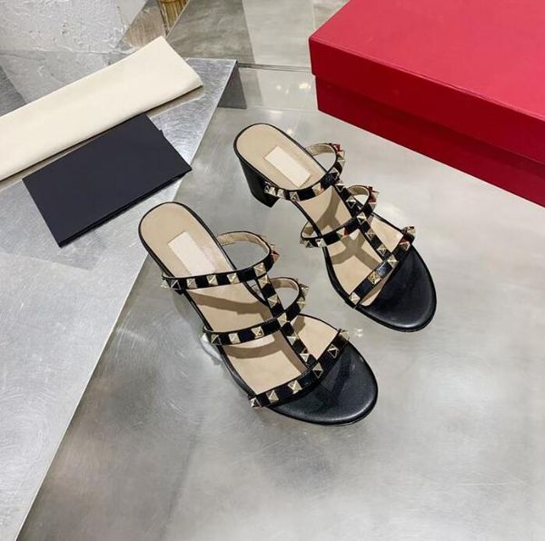 women leather stud sandals t-strap slippers summer high heels rivets shoes ladies party dress shoe size 35-41 with box black white pink red
women leather stud sandals t-strap slippers summer high heels rivets shoes ladies party dress shoe size 35-41 with box black white pink red