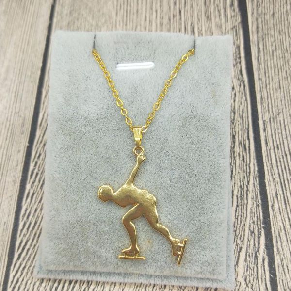 pendant necklaces trendy skating necklace men's speed jewellery figure, Silver
pendant necklaces trendy skating necklace men's speed jewellery figure, Silver