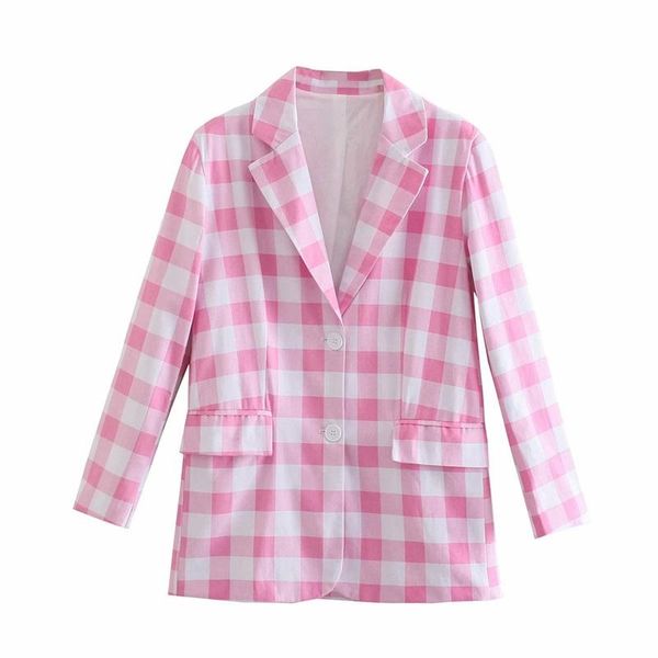 women's suits & blazers women 2022 fashion single-breasted plaid blazer retro long sleeve patch pocket loose jacket streetwear, White;black
women's suits & blazers women 2022 fashion single-breasted plaid blazer retro long sleeve patch pocket loose jacket streetwear, White;black
