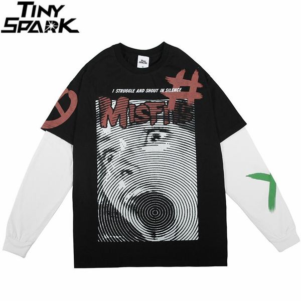 men hip hop streetwear patchwork t shirt graffiti letter girl print tshirt harajuku cotton raglan long sleeve t-shirt black men's t-shi, White;black
men hip hop streetwear patchwork t shirt graffiti letter girl print tshirt harajuku cotton raglan long sleeve t-shirt black men's t-shi, White;black