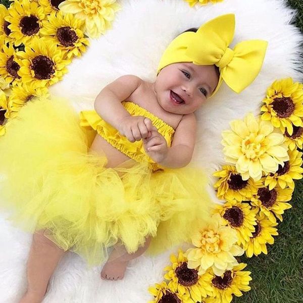 summer baby girl tulle tutu headband + tube short skirt 3-piece set toddler born pography props birthday gift p caps & hats, Yellow
summer baby girl tulle tutu headband + tube short skirt 3-piece set toddler born pography props birthday gift p caps & hats, Yellow
