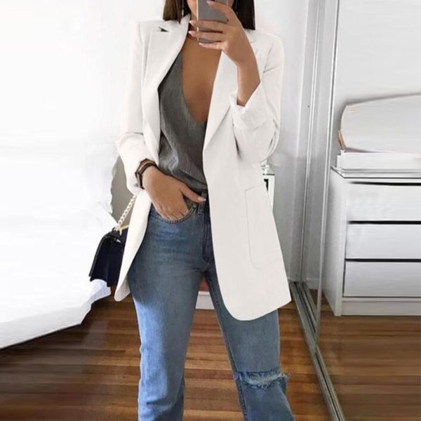 women's suits & blazers style suit jacket women autumn winter long sleeve office coat cardigans solid color ladies, White;black
women's suits & blazers style suit jacket women autumn winter long sleeve office coat cardigans solid color ladies, White;black