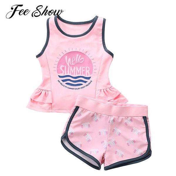 kids girls swimwear outfit swimming bathing suits round neck sleeveless layered ruffle hem with drawstring shorts set one-pieces, Black
kids girls swimwear outfit swimming bathing suits round neck sleeveless layered ruffle hem with drawstring shorts set one-pieces, Black