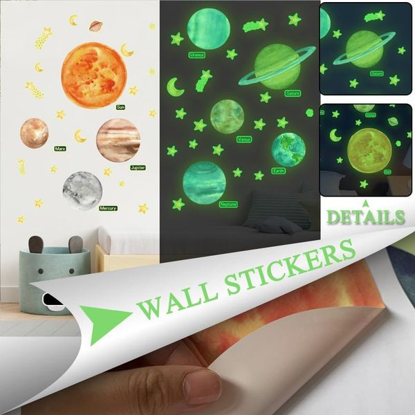 wall stickers fluorescent meteor stars glow in the dark cartoon astronomy luminous decals kids rooms ceiling decoration
wall stickers fluorescent meteor stars glow in the dark cartoon astronomy luminous decals kids rooms ceiling decoration