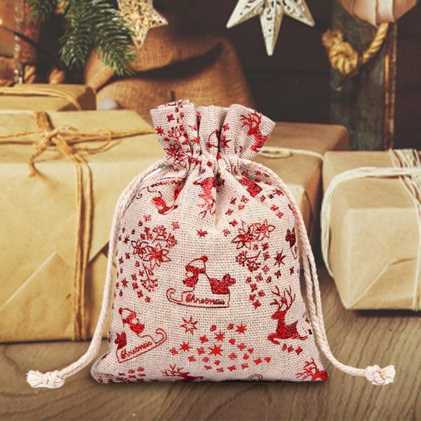 storage bags 50pcs christmas candy bag with drawstring reusable fabric year gift pouch for festival 
storage bags 50pcs christmas candy bag with drawstring reusable fabric year gift pouch for festival