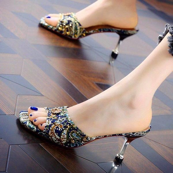 dress shoes women 19 spring open toe mouth middle heel high thin femme zapatos mujer, Black
dress shoes women 19 spring open toe mouth middle heel high thin femme zapatos mujer, Black