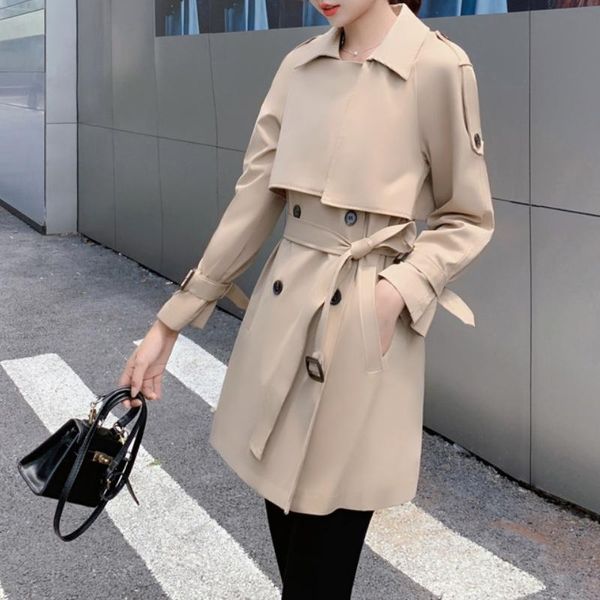 women's trench coats autumn winter loose double breasted thin coat women korean style sashes casual windbreaker long sleeve outwear ove, Tan;black
women's trench coats autumn winter loose double breasted thin coat women korean style sashes casual windbreaker long sleeve outwear ove, Tan;black