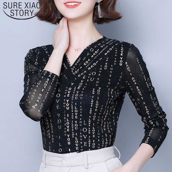 fashion mesh long sleeve blusas mujer de moda autumn v-neck slim print women blouses hollow ladies 7765 50 210527, White
fashion mesh long sleeve blusas mujer de moda autumn v-neck slim print women blouses hollow ladies 7765 50 210527, White