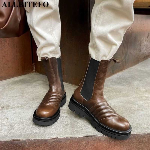 allbitefo genuine leather thick heels platform ankle boots for woemn brand high heels women boots office ladies shoes women heel 210611, Black
allbitefo genuine leather thick heels platform ankle boots for woemn brand high heels women boots office ladies shoes women heel 210611, Black