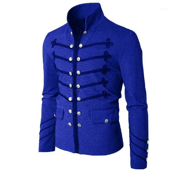 vintage men jacket double breasted embroidered tunic punk metal rorck loose frock medieval knight zipper outwear1, Black;brown
vintage men jacket double breasted embroidered tunic punk metal rorck loose frock medieval knight zipper outwear1, Black;brown