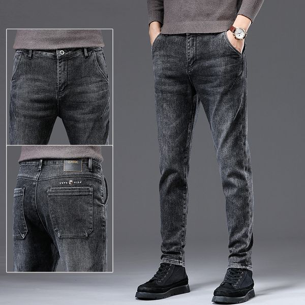 2021 new autumn and winter men's jeans korean slim fit elastic leggings trend straight tube solid color men, Blue
2021 new autumn and winter men's jeans korean slim fit elastic leggings trend straight tube solid color men, Blue