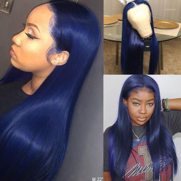 dark blue human hair lace front wigs 180% density pre plucked 13*4 colored wig brazilian remy for black women bleached knot1, Black;brown
dark blue human hair lace front wigs 180% density pre plucked 13*4 colored wig brazilian remy for black women bleached knot1, Black;brown