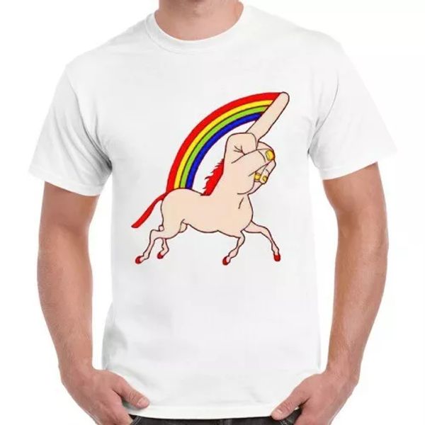 unicorn middle finger pride rainbow men women gay cool gift t shirt 714, White;black
unicorn middle finger pride rainbow men women gay cool gift t shirt 714, White;black