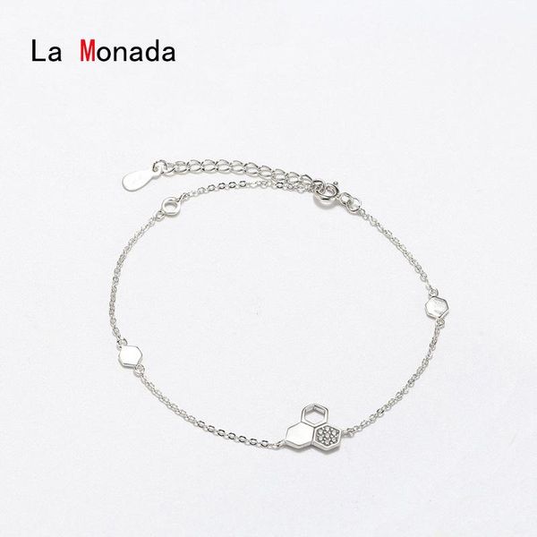 la monada fashion silver 925 bracelet woman honeycomb bracelets for women sterling trendy minimalist link, chain, Black
la monada fashion silver 925 bracelet woman honeycomb bracelets for women sterling trendy minimalist link, chain, Black