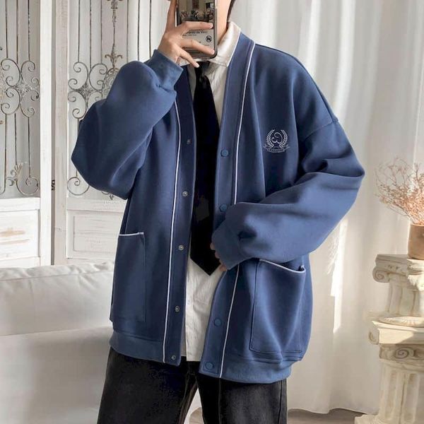 men's jackets baseball uniform sports jacket korean trend spring autumn clothes loose handsome college style coat preppy streetwear top, Black;brown
men's jackets baseball uniform sports jacket korean trend spring autumn clothes loose handsome college style coat preppy streetwear top, Black;brown
