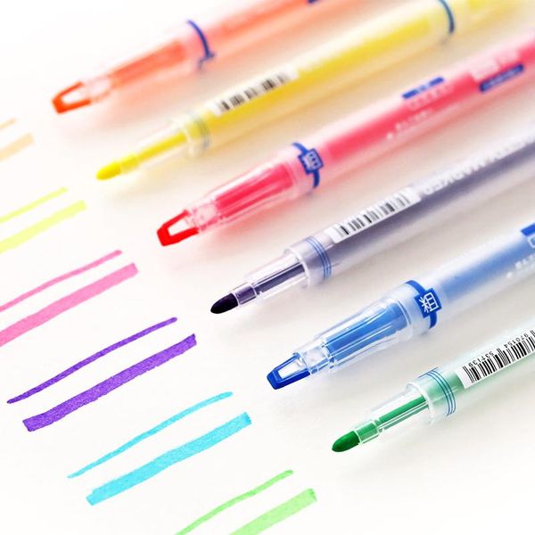 highlighters creative visual double-headed highlighter marker pen bookkeeping doodle window candy color, Black;red
highlighters creative visual double-headed highlighter marker pen bookkeeping doodle window candy color, Black;red