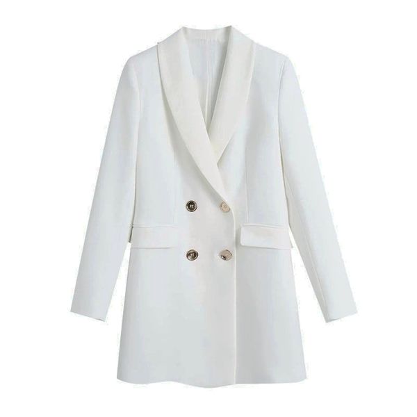 tangada women fashion solid long blazer coat vintage double breasted sleeve female outerwear chic be1 210930, White;black
tangada women fashion solid long blazer coat vintage double breasted sleeve female outerwear chic be1 210930, White;black