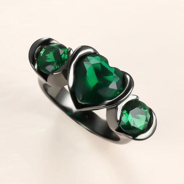 simple female love heart crystal ring charm 14kt black gold wedding rings for women punk bride green zircon engagement, Slivery;golden
simple female love heart crystal ring charm 14kt black gold wedding rings for women punk bride green zircon engagement, Slivery;golden