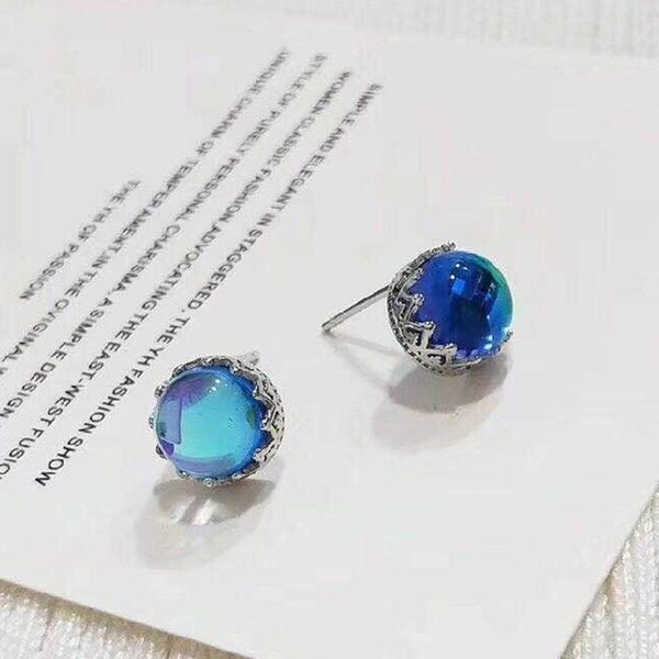 stud real pure 925 sterling silver 9mm small round blue glass earrings jewelry for women girls cute earring brinco gifts, Golden;silver
stud real pure 925 sterling silver 9mm small round blue glass earrings jewelry for women girls cute earring brinco gifts, Golden;silver
