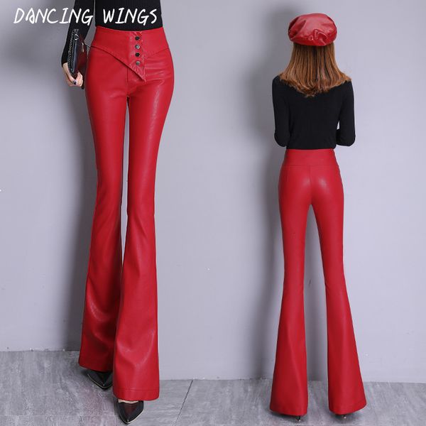 women's pants & capris autumn winter red black pu leather long skinny bell bottom for women ladies casual pant trousers g2a5, Black;white
women's pants & capris autumn winter red black pu leather long skinny bell bottom for women ladies casual pant trousers g2a5, Black;white