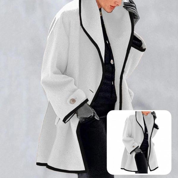women's trench coats woolen cool cardigan loose lady coat eye-catching women jacket casual for work, Tan;black
women's trench coats woolen cool cardigan loose lady coat eye-catching women jacket casual for work, Tan;black