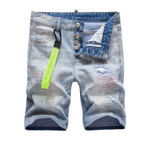 men embroidery denim shorts jeans summer light blue vintage pocket big size casual distressed holes slim fit men's short pants trousers
men embroidery denim shorts jeans summer light blue vintage pocket big size casual distressed holes slim fit men's short pants trousers