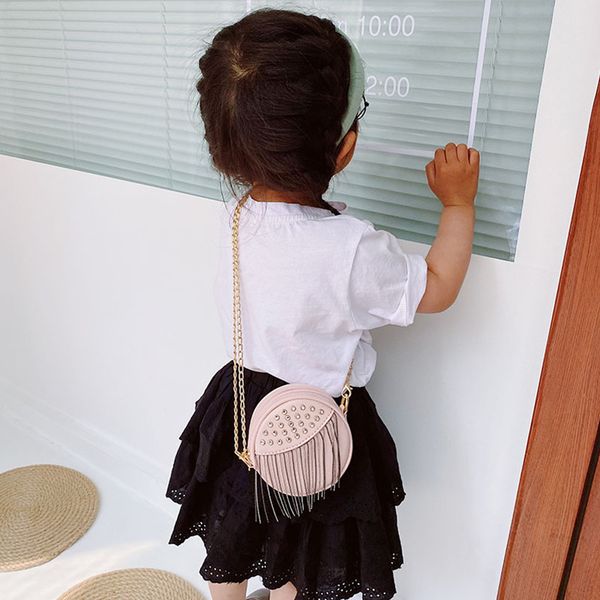 children tassel mini change purse 2021 kids rivets diamond round bag girl princess messenger bags chain accessories wallet 1349 b3, White
children tassel mini change purse 2021 kids rivets diamond round bag girl princess messenger bags chain accessories wallet 1349 b3, White