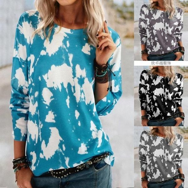 women's t-shirt 2021 spring and autumn fashion round neck printing long sleeve ladies 4 colors 8 yards s-5xl, White
women's t-shirt 2021 spring and autumn fashion round neck printing long sleeve ladies 4 colors 8 yards s-5xl, White