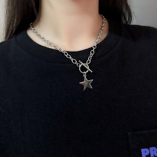 luokey korean harajuku hip hop chain necklace for women ot buckle star pendants necklaces girls female street style punk jewelry chokers, Golden;silver
luokey korean harajuku hip hop chain necklace for women ot buckle star pendants necklaces girls female street style punk jewelry chokers, Golden;silver