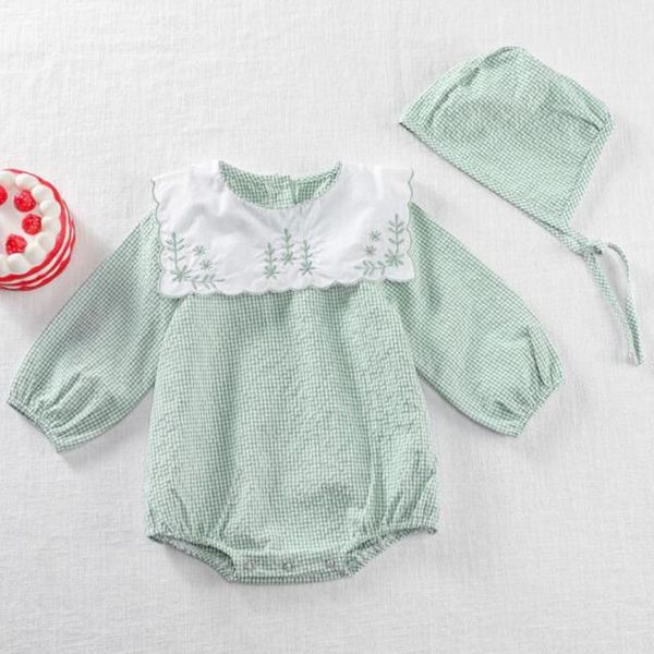 rompers born baby girls plaid embroidery toddler jumpsuit outfit children clothes infant, Blue
rompers born baby girls plaid embroidery toddler jumpsuit outfit children clothes infant, Blue