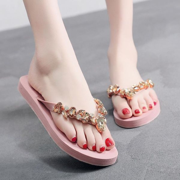 slippers women's summer fashion korean version flat with sequins rhinestone flip-toe beach shoes, Black
slippers women's summer fashion korean version flat with sequins rhinestone flip-toe beach shoes, Black