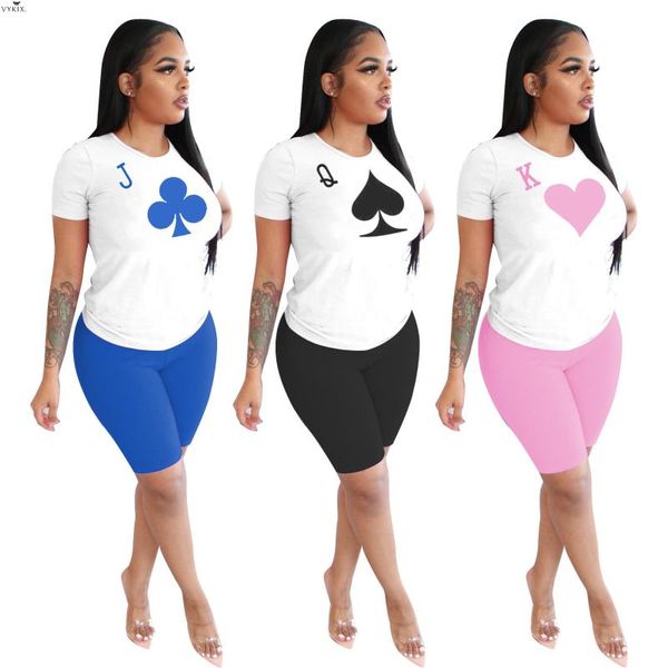 sport women poker card j q k two piece set tracksuit o-neck tee shorts jogger sweatpants suit matching outfit dress, White
sport women poker card j q k two piece set tracksuit o-neck tee shorts jogger sweatpants suit matching outfit dress, White