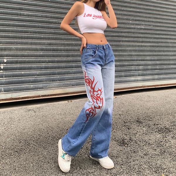 women's jeans printed 2021 arrivals style personalized printing vertical straight pants leisure, Blue
women's jeans printed 2021 arrivals style personalized printing vertical straight pants leisure, Blue