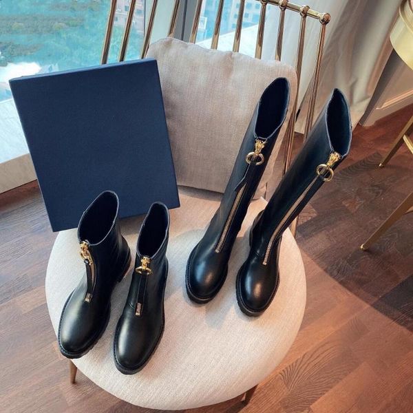 boots winter genuine leather mid-calf woman round toes square heels zapatos de mujer shoes, Black
boots winter genuine leather mid-calf woman round toes square heels zapatos de mujer shoes, Black