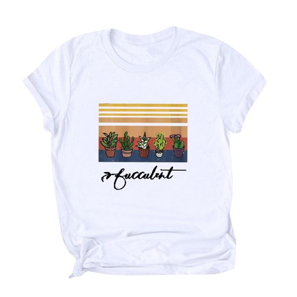 harajuku t shirt women clothing fashion loose cactus print round neck short sleeve camisetas de mujer haut femme women's t-shirt, White
harajuku t shirt women clothing fashion loose cactus print round neck short sleeve camisetas de mujer haut femme women's t-shirt, White