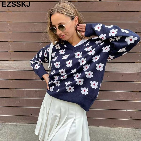 oversize blue floral sweater pullovers women winter autumn thick v-neck chic sweater long sleeve sweater 211214, White;black
oversize blue floral sweater pullovers women winter autumn thick v-neck chic sweater long sleeve sweater 211214, White;black