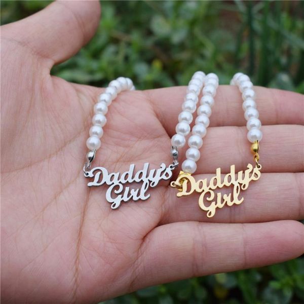 chokers daddy's girl necklaces for women babygiri imitation pearl neckcklace choker stainless steel minimalist jewelry birthday gift, Golden;silver
chokers daddy's girl necklaces for women babygiri imitation pearl neckcklace choker stainless steel minimalist jewelry birthday gift, Golden;silver