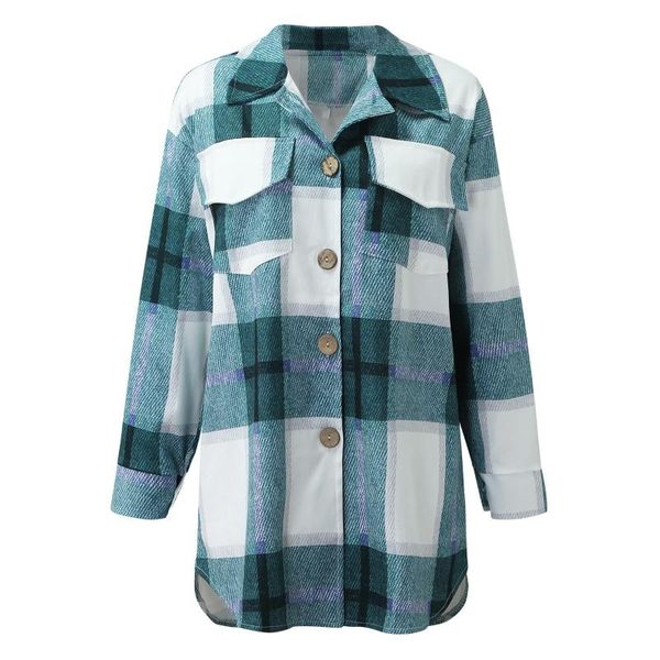 women's jackets vintage stylish pockets oversized plaid jacket coat women 2021 fashion lapel collar long sleeve loose outerwear chic, Black;brown
women's jackets vintage stylish pockets oversized plaid jacket coat women 2021 fashion lapel collar long sleeve loose outerwear chic, Black;brown