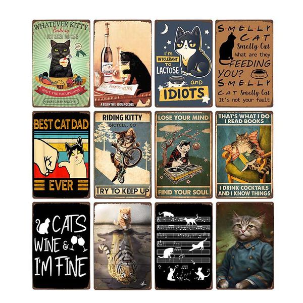 funny black cat pet animal cartoon metal tin sign vintage poster decorative wall plates plaque retro home decor 20x30cm
funny black cat pet animal cartoon metal tin sign vintage poster decorative wall plates plaque retro home decor 20x30cm