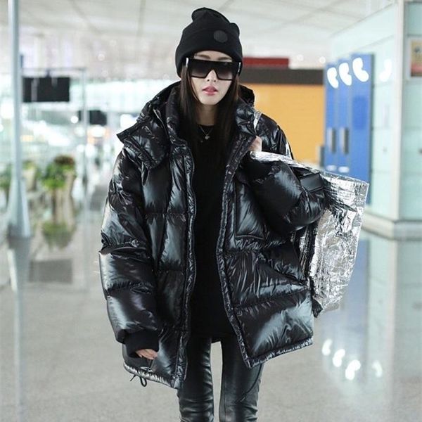 zhang tianai star's same br jacket women's medium long korean loose and versatile fashion white duck down winter coat, Black
zhang tianai star's same br jacket women's medium long korean loose and versatile fashion white duck down winter coat, Black