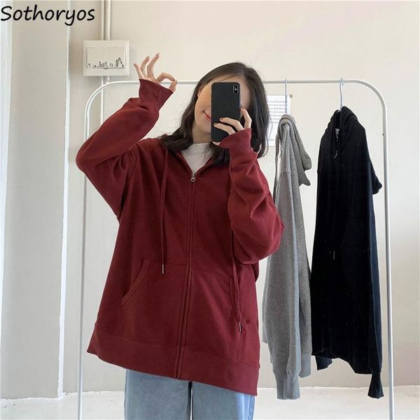 women's hoodies & sweatshirts with hat women solid zip-up pockets spring-autumn thin loose females hooded all match students ulzzang da, Black
women's hoodies & sweatshirts with hat women solid zip-up pockets spring-autumn thin loose females hooded all match students ulzzang da, Black