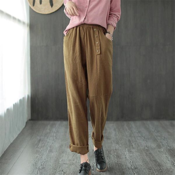 women harem pants 2021 ramie autumn arrived high waist woman loose leisure style cropped ladies fall haroun women's & capris, Black;white
women harem pants 2021 ramie autumn arrived high waist woman loose leisure style cropped ladies fall haroun women's & capris, Black;white