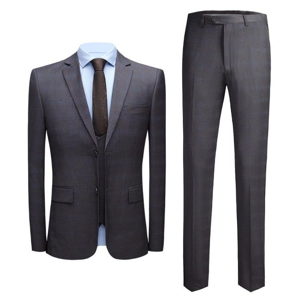 men suit 2021 style check jacket vest pant 3 piece slim fit business plaid blazer casual double split suits men's & blazers, White;black
men suit 2021 style check jacket vest pant 3 piece slim fit business plaid blazer casual double split suits men's & blazers, White;black