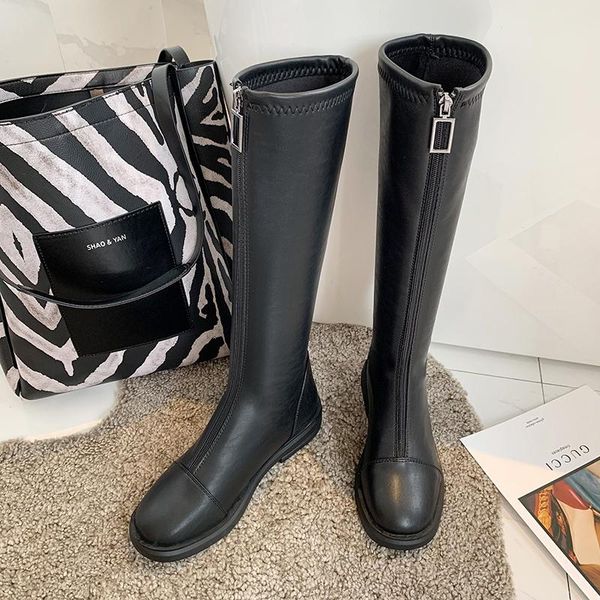 boots women's 2021 women thigh high knee-high round toe waterproof zipper plush lining non-slip female winter, Black
boots women's 2021 women thigh high knee-high round toe waterproof zipper plush lining non-slip female winter, Black